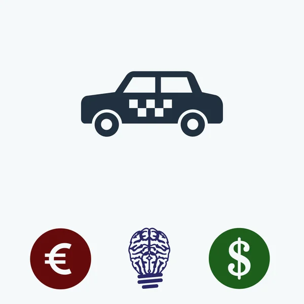 Taxisymbol, Vektor — Stockvektor
