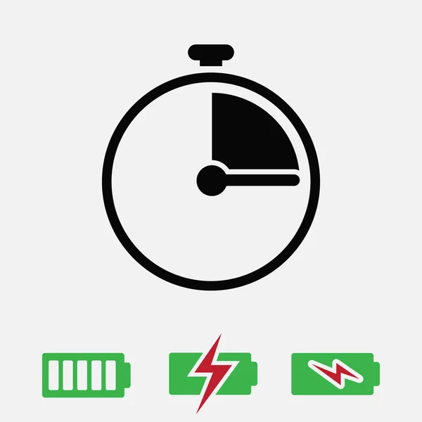 Stopwatch icon, vector — Stock Vector