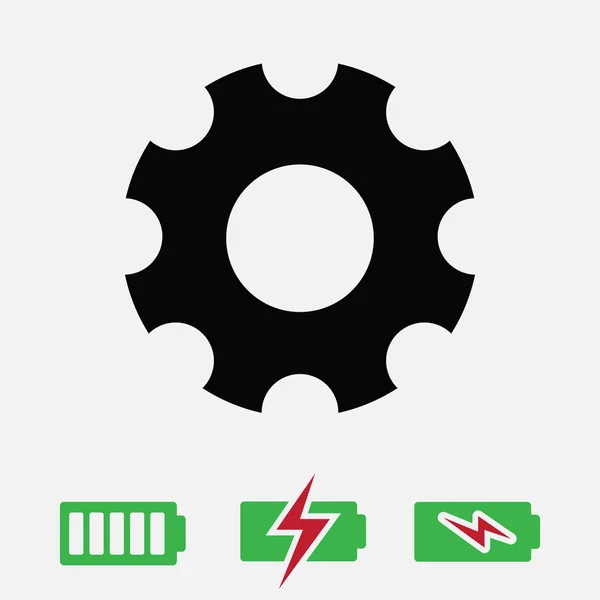 Gear icon, vector — Stock Vector