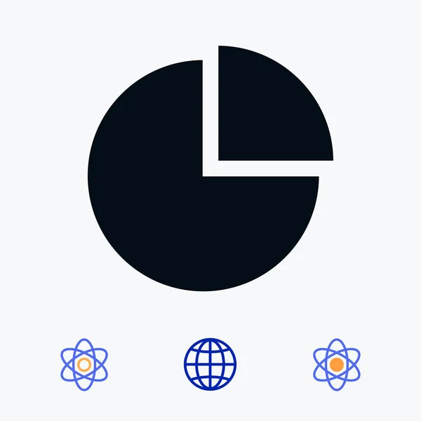 Symbolbild für Geschäftskuchendiagramme — Stockvektor