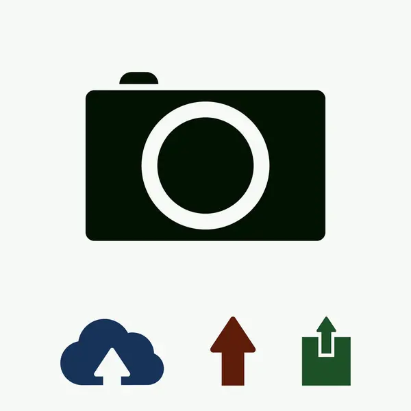 Icono de cámara fotográfica — Vector de stock