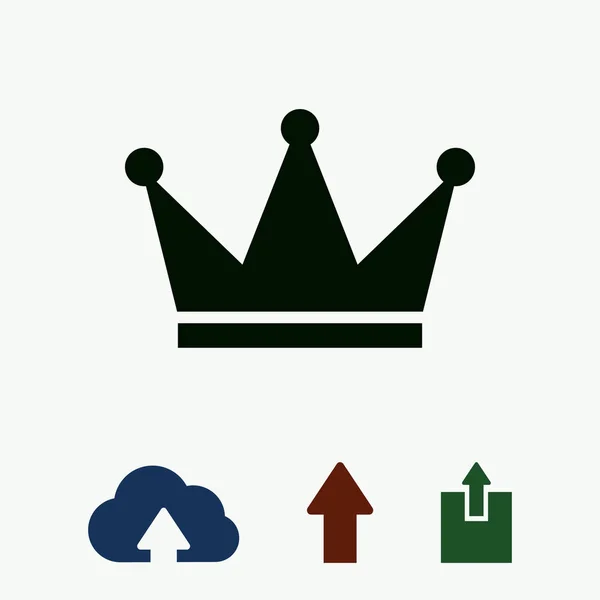 Иконка короны, вектор — стоковый вектор