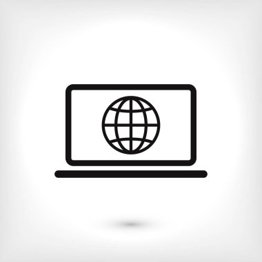 Dizüstü bilgisayar Simgesi Vektörü