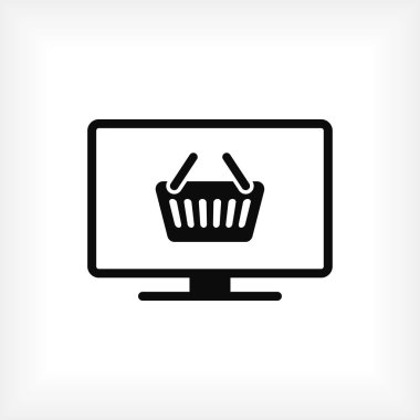 Monitör simge vektör