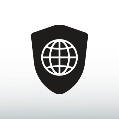 Kalkan simge vektör