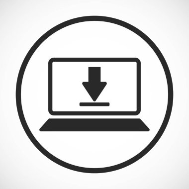 Dizüstü bilgisayar Simgesi Vektörü