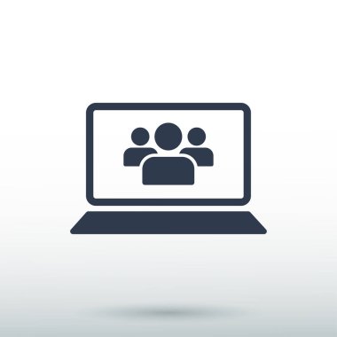 Dizüstü bilgisayar Simgesi Vektörü