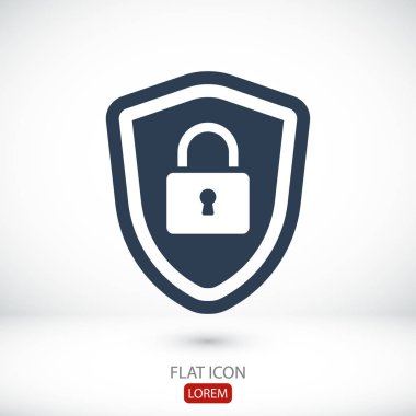 Kalkan simge vektör