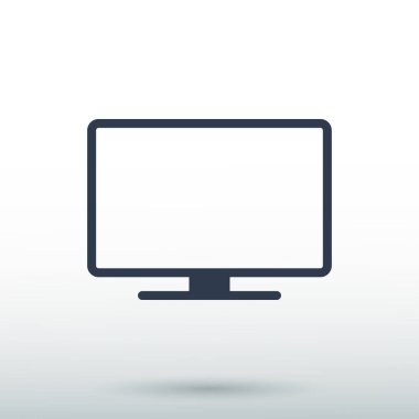 Monitör simge vektör
