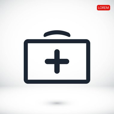 ilk yardım çantası simgesini