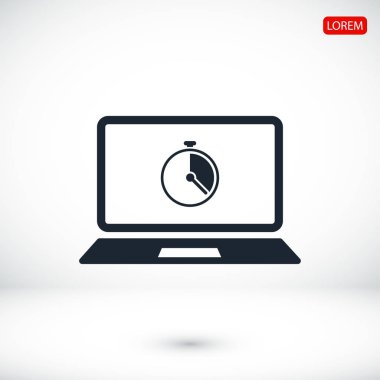 Dizüstü bilgisayar Simgesi Vektörü