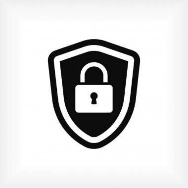 Kalkan simge vektör