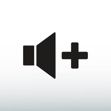 Artış hacmi ses hoparlör simgesi