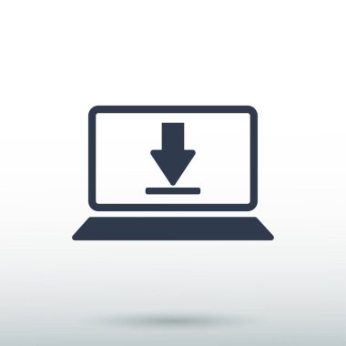 Dizüstü bilgisayar Simgesi Vektörü