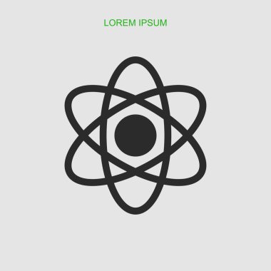 soyut fizik bilim modeli simgesi