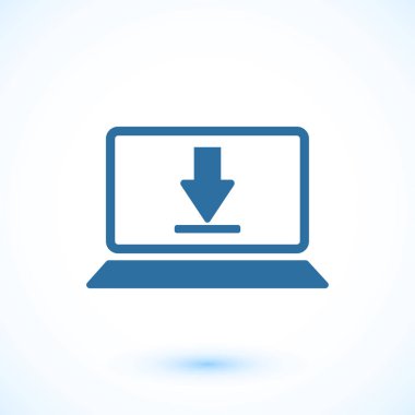 Dizüstü bilgisayar Simgesi Vektörü