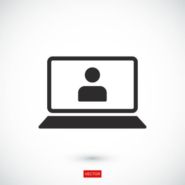 Dizüstü bilgisayar Simgesi Vektörü