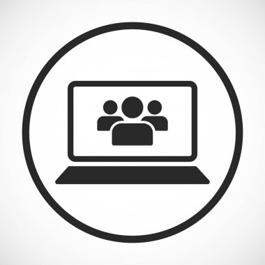 Dizüstü bilgisayar kutsal kişilerin resmi, vektör