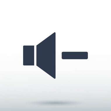 Artış hacmi ses hoparlör simgesi