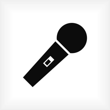 Mikrofon simgesi vektörü