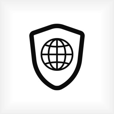 Kalkan simge vektör