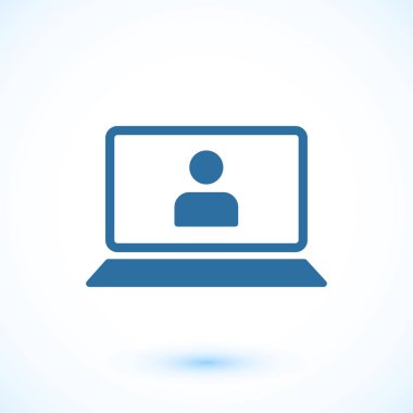 Dizüstü bilgisayar Simgesi Vektörü