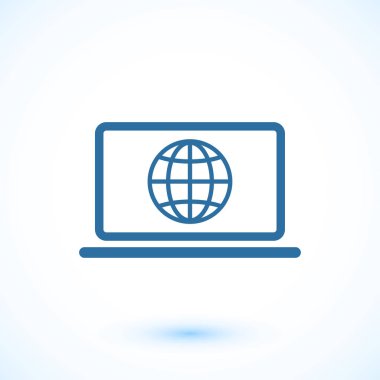 Dizüstü bilgisayar Simgesi Vektörü