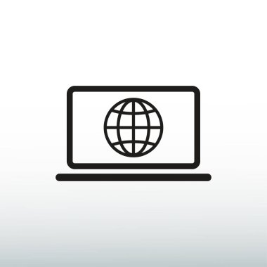 Dizüstü bilgisayar Simgesi Vektörü