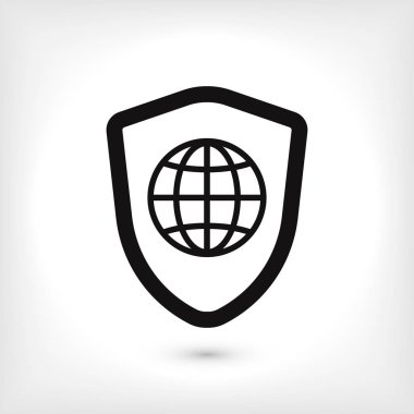 Kalkan simge vektör