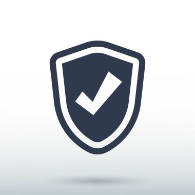 Kalkan simge vektör