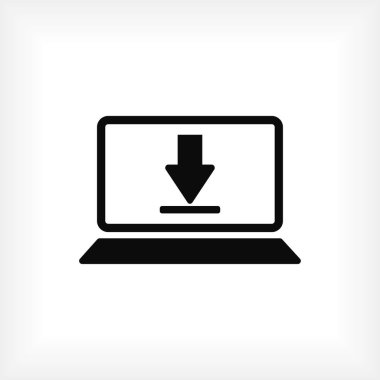 Dizüstü bilgisayar Simgesi Vektörü