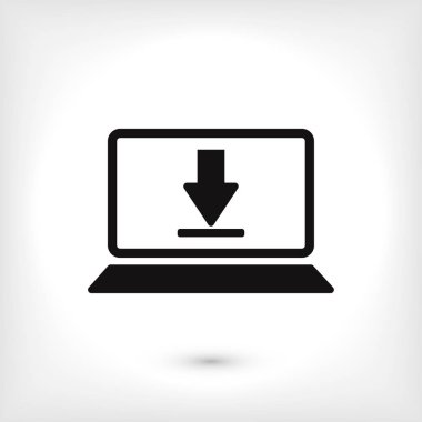 Dizüstü bilgisayar Simgesi Vektörü