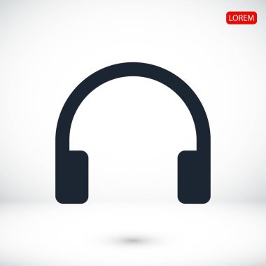 kulaklıklar simge vektör