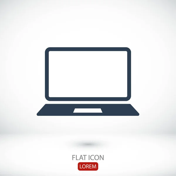 Laptop Icoon Vector — Stockvector