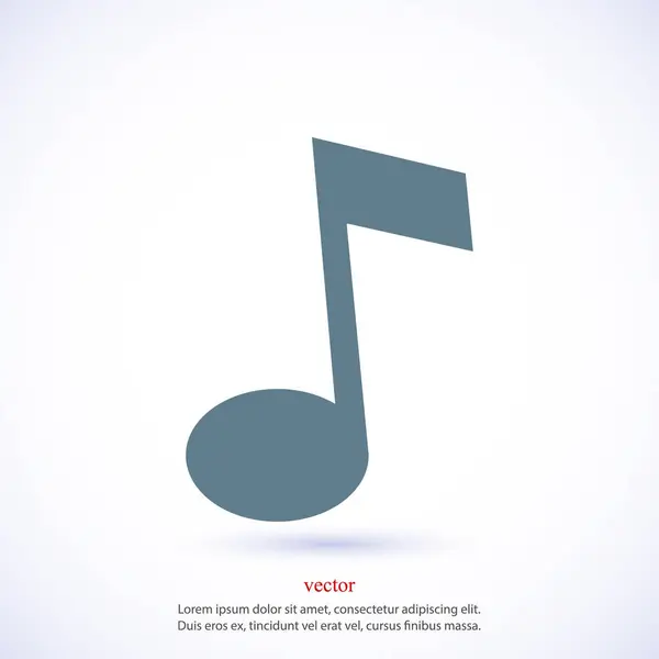 Musik-Icon-Vektor — Stockvektor