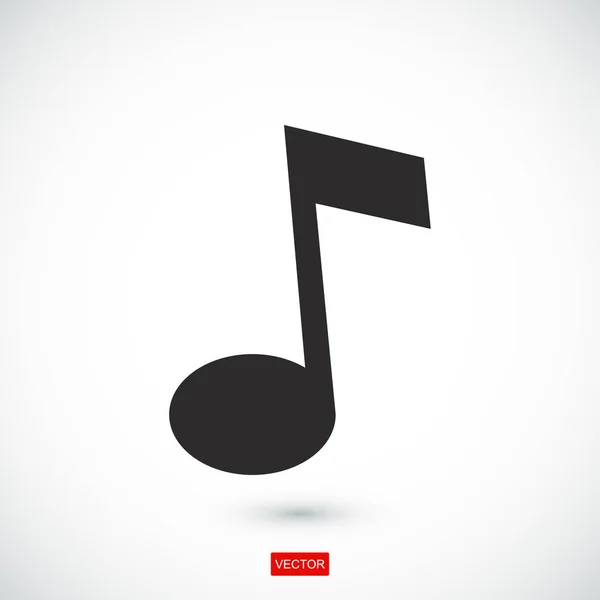 Icono de música vector — Vector de stock