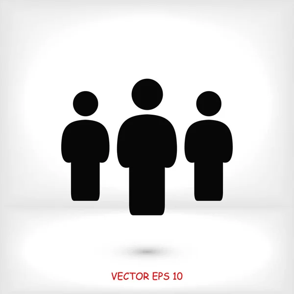 Vector icono de personas — Archivo Imágenes Vectoriales