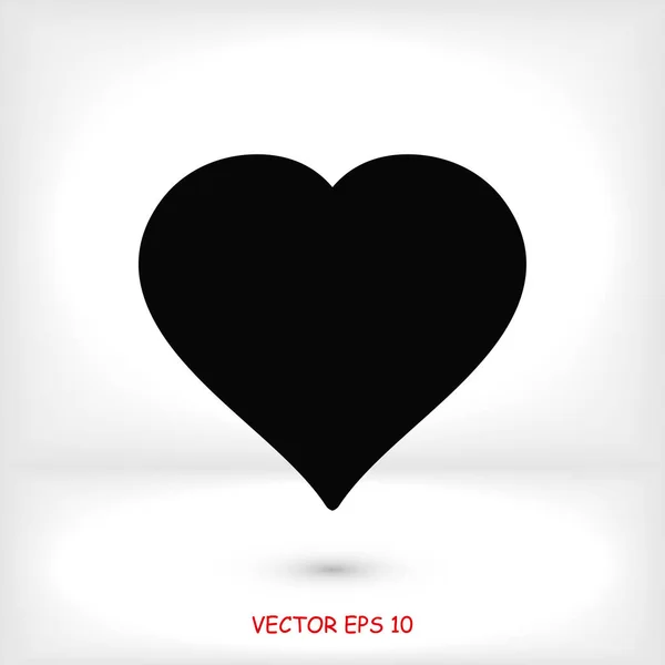 Corazón icono vector Ilustración De Stock