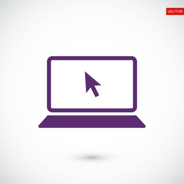 Dizüstü bilgisayar Simgesi Vektörü