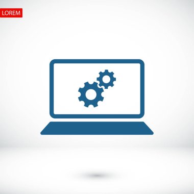 Dizüstü bilgisayar Simgesi Vektörü