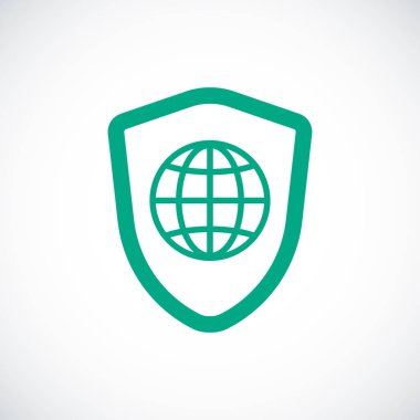 Kalkan simge vektör