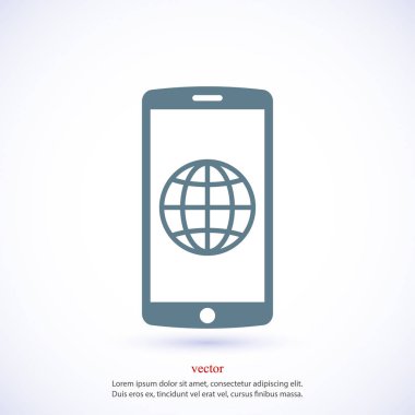 Mobil akıllı telefon simgesi