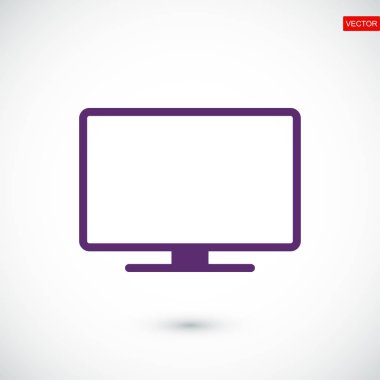 Monitör simge vektör