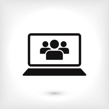 Dizüstü bilgisayar Simgesi Vektörü