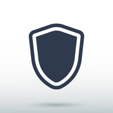 Kalkan simge vektör