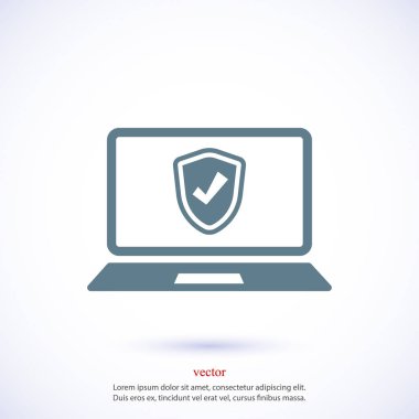 Dizüstü bilgisayar Simgesi Vektörü