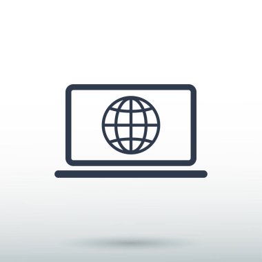 Dizüstü bilgisayar Simgesi Vektörü