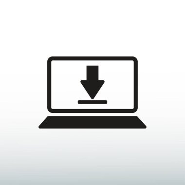 Dizüstü bilgisayar Simgesi Vektörü