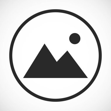 Dağ simgesini, vektör