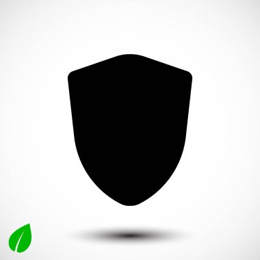 Kalkan simge vektör